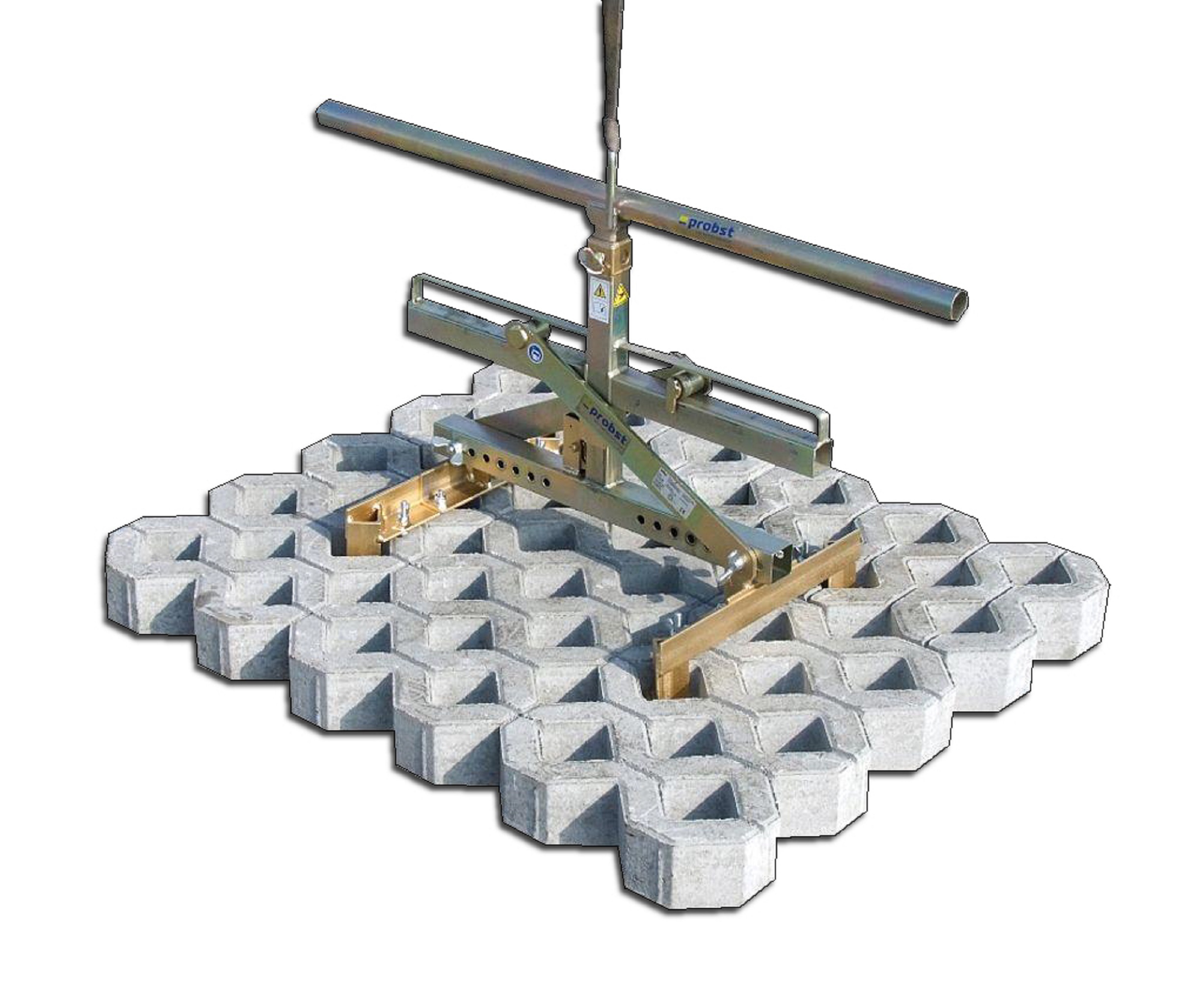 PROBST RGV Grasstenenklem, kompleet voor gatmaat 9x9